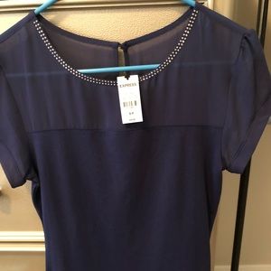 Blue express blouse